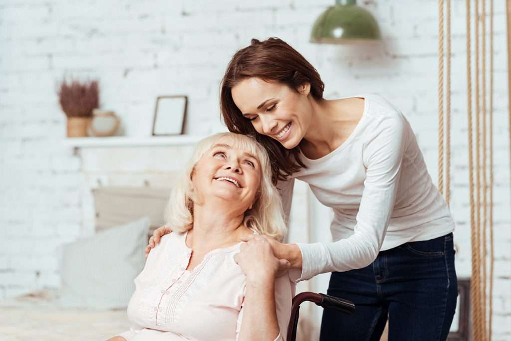 helping aged women