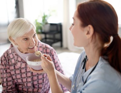 nurse feeding