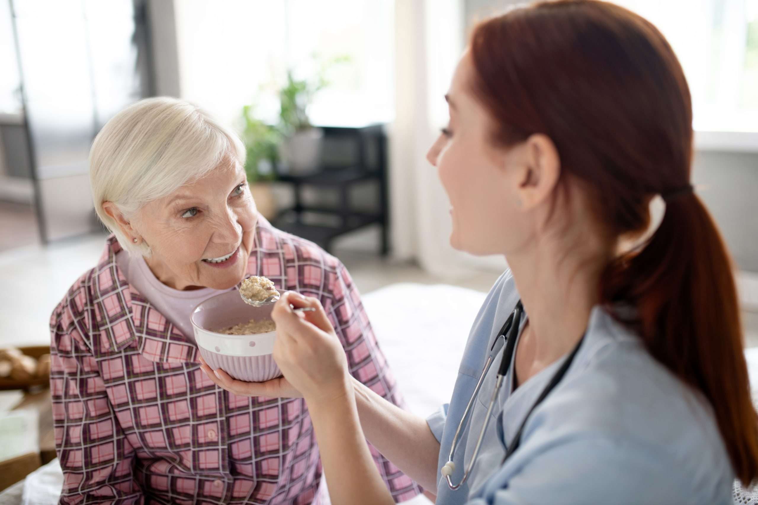 nurse feeding